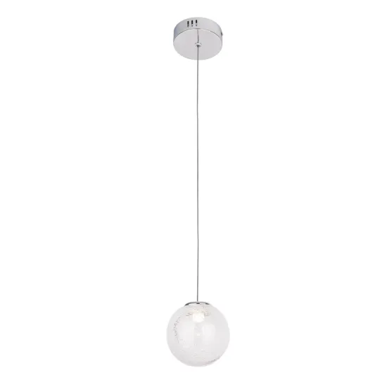 Maxlight Zoe króm-átlátszó LED függesztett lámpa (MAX-P0388) LED 1 izzós IP20