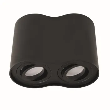 Maxlight Basic Round fekete mennyzeti lámpa (MAX-C0086) GU10 2 izzós IP20