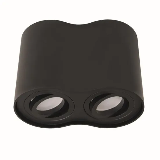 Maxlight Basic Round fekete mennyzeti lámpa (MAX-C0086) GU10 2 izzós IP20