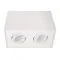 Maxlight Basic Square fehér mennyzeti lámpa (MAX-C0088) GU10 2 izzós IP20