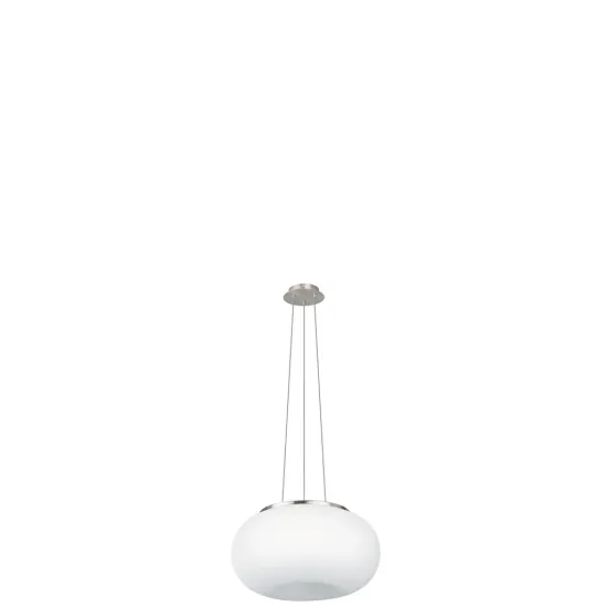 EGLO OPTICA matt nikkel-fehér függesztett lámpa (EG-86814) E27 2 izzós IP20