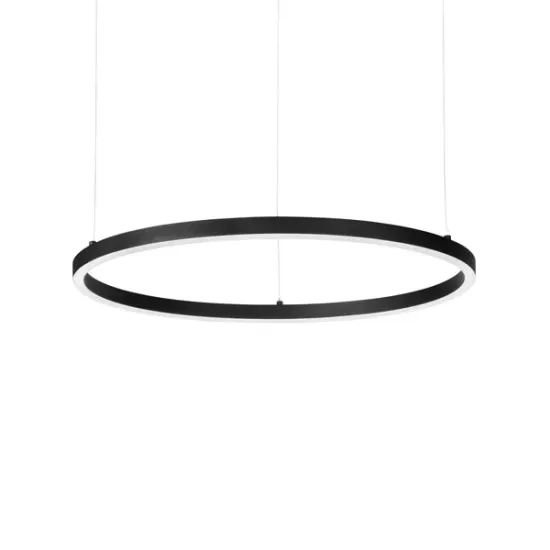 Ideal Lux Oracle Slim Round fekete LED függesztett lámpa (IDE-229508) LED 1 izzós IP20