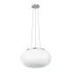 EGLO OPTICA matt nikkel-fehér függesztett lámpa (EG-86815) E27 2 izzós IP20