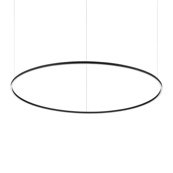 Ideal Lux Oracle Slim Round fekete LED függesztett lámpa (IDE-285061) LED 1 izzós IP20