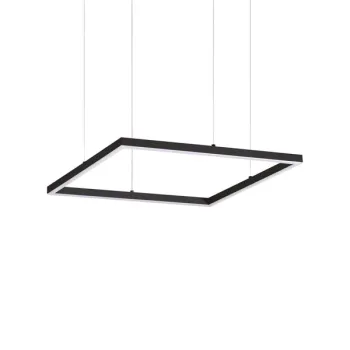 Ideal Lux Oracle Slim Square fekete LED függesztett lámpa (IDE-259161) LED 1 izzós IP20