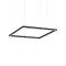 Ideal Lux Oracle Slim Square fekete LED függesztett lámpa (IDE-259161) LED 1 izzós IP20