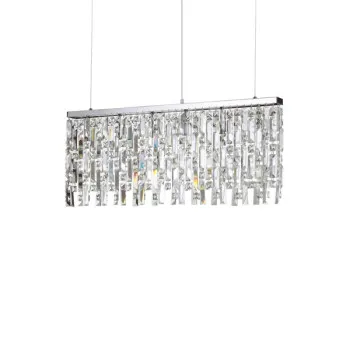 Ideal Lux Elisir króm kristály függesztett lámpa (IDE-199993) G9 6 égős IP20
