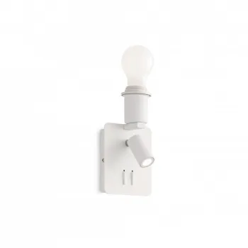 Ideal Lux Gea fehér falikar (IDE-239521) E27+LED 2 izzós IP20 Ideal Lux Gea fehér falikar (IDE-239521) E27+LED 2 izzós IP20