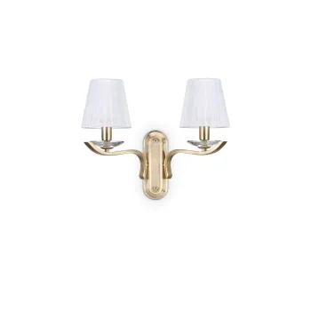 Ideal Lux Pegaso sárgaréz-fehér falikar (IDE-197708) E14 2 izzós IP20