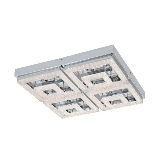 EGLO FRADELO króm-króm-átlátszó LED mennyezeti lámpa (EG-95661) LED 1 izzós IP20