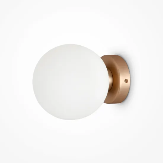 Maytoni Basic form arany-fehér fali lámpa (MAY-MOD321WL-01G1) E14 1 izzós IP20