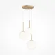 Maytoni Basic form arany-fehér függesztett lámpa (MAY-MOD321PL-03G1) E14 3 izzós IP20