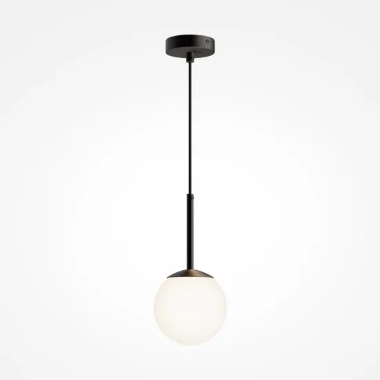 Maytoni Basic form fekete-fehér függesztett lámpa (MAY-MOD321PL-01B) E14 1 izzós IP20