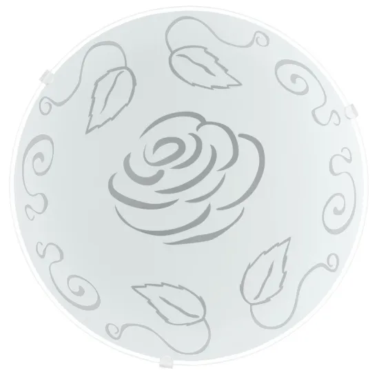 EGLO MARS 1 fehér-rózsamintás fali-mennyezeti lámpa (EG-89238) E27 1 izzós IP20