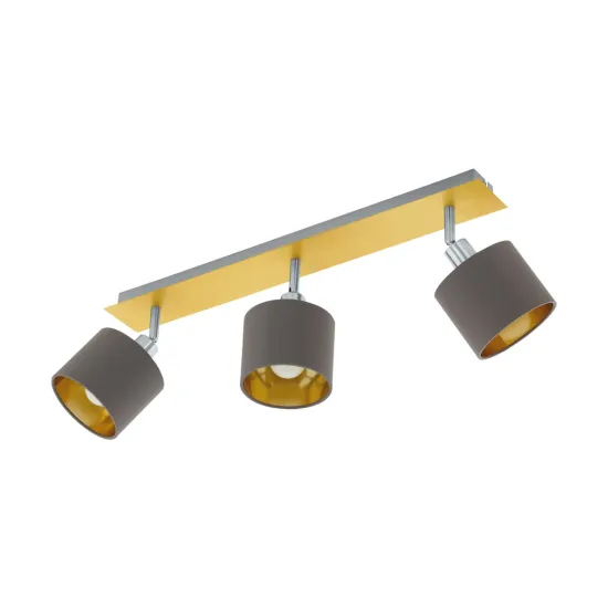 EGLO VALBIANO csiszolt réz - matt nikkel LED spot lámpa (EG-97538) E14 3 izzós IP20
