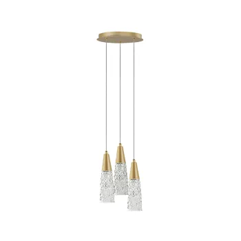 Nova Luce Kovac sárgaréz-átlátszó függesztett lámpa (NL-9160193) G9 3 izzós IP20 Nova Luce Kovac sárgaréz-átlátszó függesztett lámpa (NL-9160193) G9 3 izzós IP20