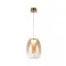 Azzardo Pamela borostyán-sárgaréz LED függesztett lámpa  (AZ-6185) LED 1 izzós IP20