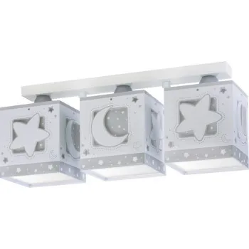 Dalber Moonlight fehér-szürke gyerek mennyezeti lámpa (DA-63233NE) E27 3 izzós IP20