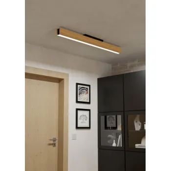 EGLO ANCHORENA-Z fekete-barna LED mennyezeti lámpa (EG-900387) LED 1 izzós IP20