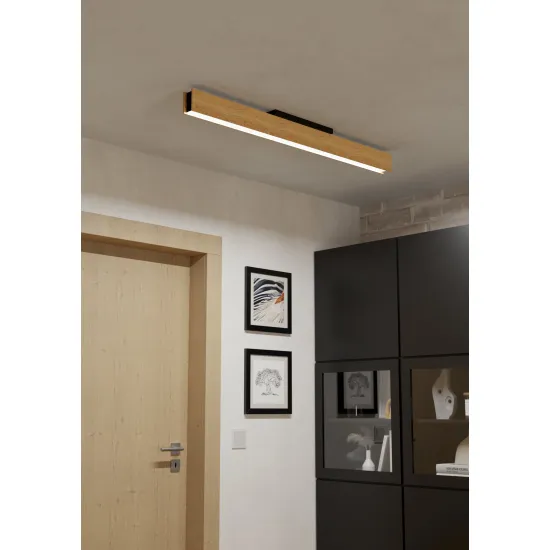 EGLO ANCHORENA-Z fekete-barna LED mennyezeti lámpa (EG-900387) LED 1 izzós IP20