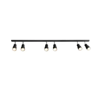 Aldex Aspo fekete mennyezeti lámpa (ALD-985PL_K1) GU10 6 izzós IP20