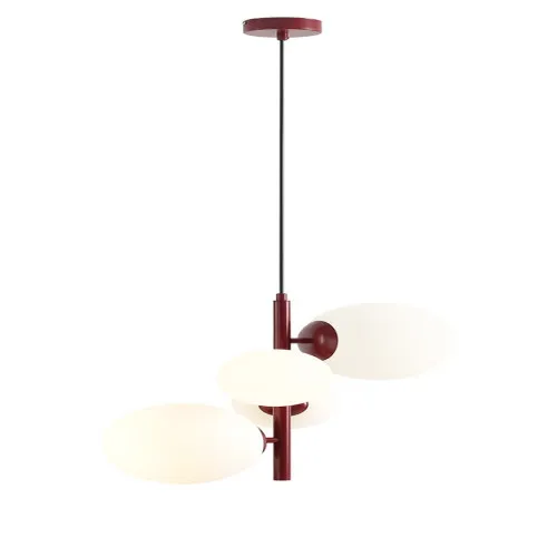 Aldex Bloom piros függesztett lámpa (ALD-1091L15) E14 / E27 4 izzós IP20