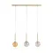 Aldex Bosso színes-arany függesztett lámpa (ALD-1119E_40) G9 3 izzós IP20