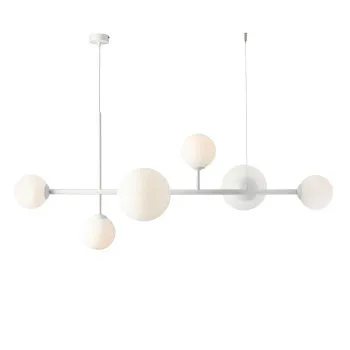 Aldex Dione fehér függesztett lámpa (ALD-1092K) E14+E27 6 izzós IP20