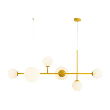 Aldex Dione sárga-fehér függesztett lámpa (ALD-1092K14) E14 / E27 6 izzós IP20