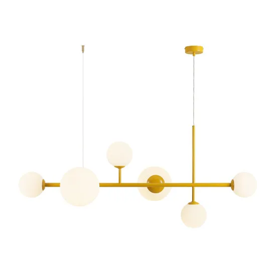 Aldex Dione sárga-fehér függesztett lámpa (ALD-1092K14) E14 / E27 6 izzós IP20