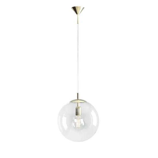 Aldex Globe arany-átlátszó függesztett lámpa (ALD-562G10) E27 1 izzós IP20