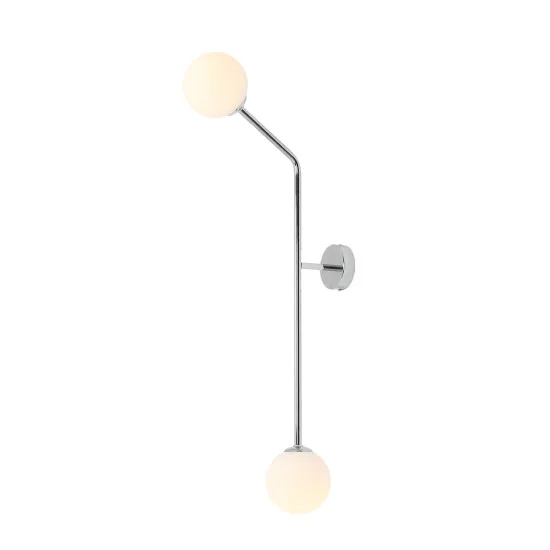 Aldex Pure króm-fehér falikar (ALD-1064D4_2) E14 2 izzós IP20