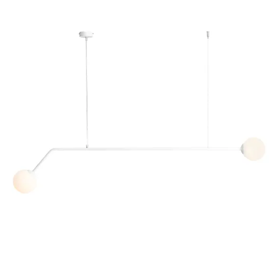 Aldex Pure fehér függesztett lámpa (ALD-1064H) E14 2 izzós IP20