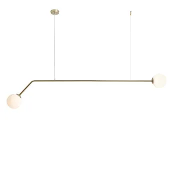 Aldex Pure arany-fehér függesztett lámpa (ALD-1064H30) E14 2 izzós IP20 Aldex Pure arany-fehér függesztett lámpa (ALD-1064H30) E14 2 izzós IP20