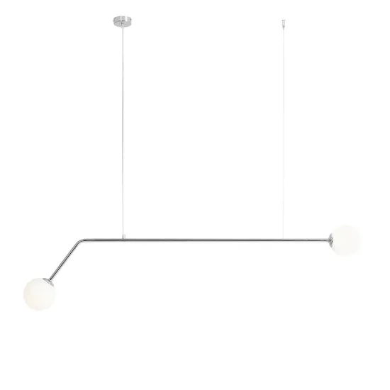 Aldex Pure króm-fehér függesztett lámpa (ALD-1064H4) E14 2 izzós IP20