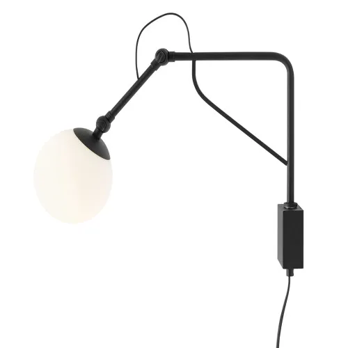 Aldex Soho Glass fekete-fehér falikar (ALD-1105C1_M) E14 1 izzós IP20