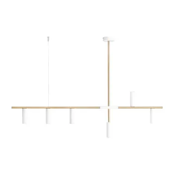 Aldex Trevo fehér-sárgaréz függesztett lámpa (ALD-1097K40) GU10 6 izzós IP20