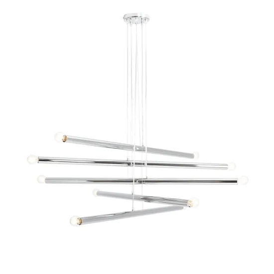 Aldex Tubo króm függesztett lámpa (ALD-1072M4) E14 10 izzós IP20