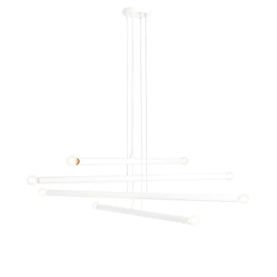 Aldex Tubo fehér függesztett lámpa (ALD-1072P) E14 8 izzós IP20