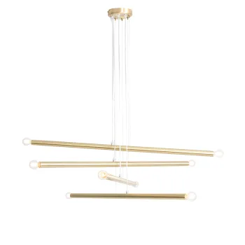 Aldex Tubo sárgaréz függesztett lámpa (ALD-1072P40) E14 8 izzós IP20