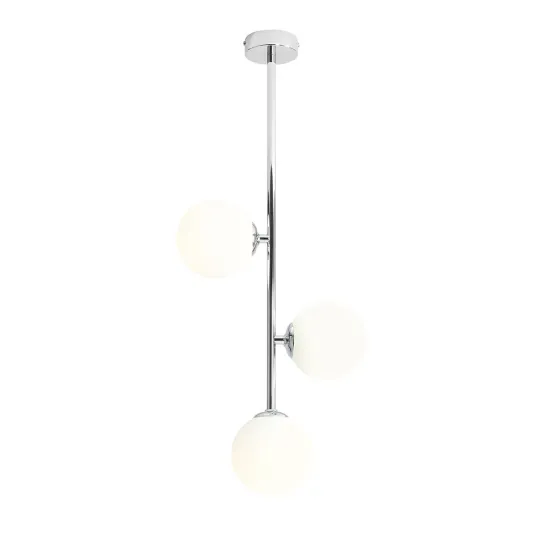 Aldex White Pearl króm-fehér mennyezeti lámpa (ALD-1094PL_E4) E14 3 izzós IP20