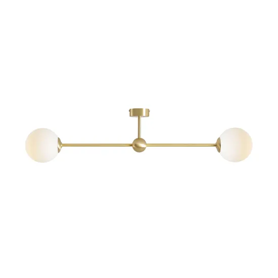 Aldex White Pearl sárgaréz-fehér mennyezeti lámpa (ALD-1113PL_H40) E14 2 izzós IP20