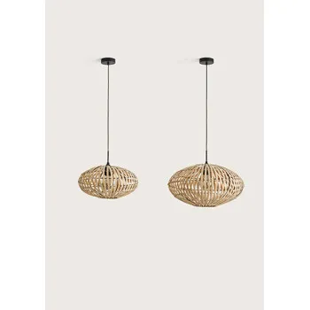 AROMAS DEL CAMPO ANYA fekete-barna függesztett lámpa (1144-Ø50) E27 1 izzós IP20