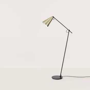 AROMAS DEL CAMPO BOA fekete-sárgaréz állólámpa (P1193) E27 1 izzós IP20