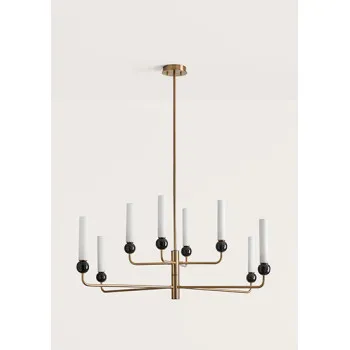 AROMAS DEL CAMPO DELIE fekete-fehér függesztett lámpa (C1224/8) G9 8 izzós IP20