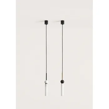 AROMAS DEL CAMPO DELIE fekete-fehér függesztett lámpa (C1224) G9 1 izzós IP20