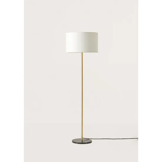 AROMAS DEL CAMPO HEDRA sárgaréz-fehér állólámpa (P1159) E27 1 izzós IP20