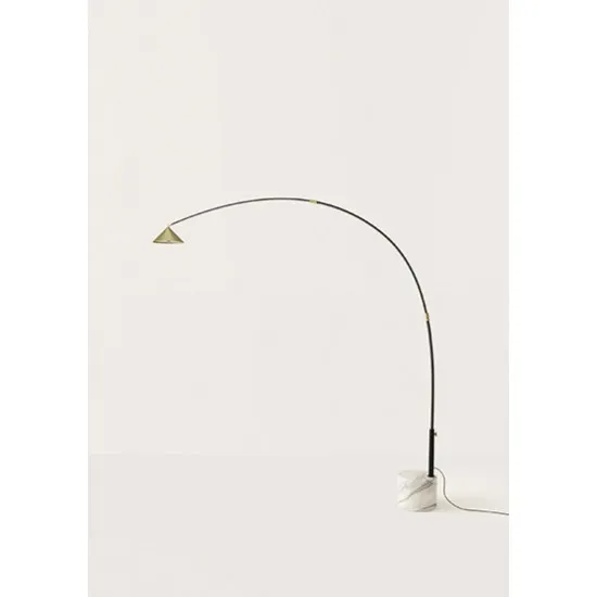 AROMAS DEL CAMPO HINOO fekete-sárgaréz LED állólámpa (P1266) LED 1 izzós IP20