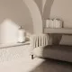 AROMAS DEL CAMPO HOLM fekete-fehér LED asztali lámpa (ARO-S1321) LED 1 izzós IP20