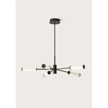 AROMAS DEL CAMPO ISON fekete-fehér LED függesztett lámpa (C1298/5) LED 5 izzós IP20